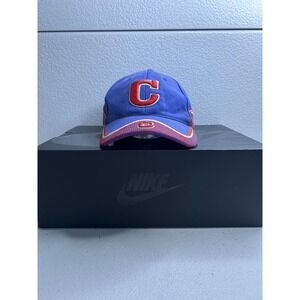 Chicago Cubs "Windy City" Baseball Cap Blue Red Adjustable Strap #417